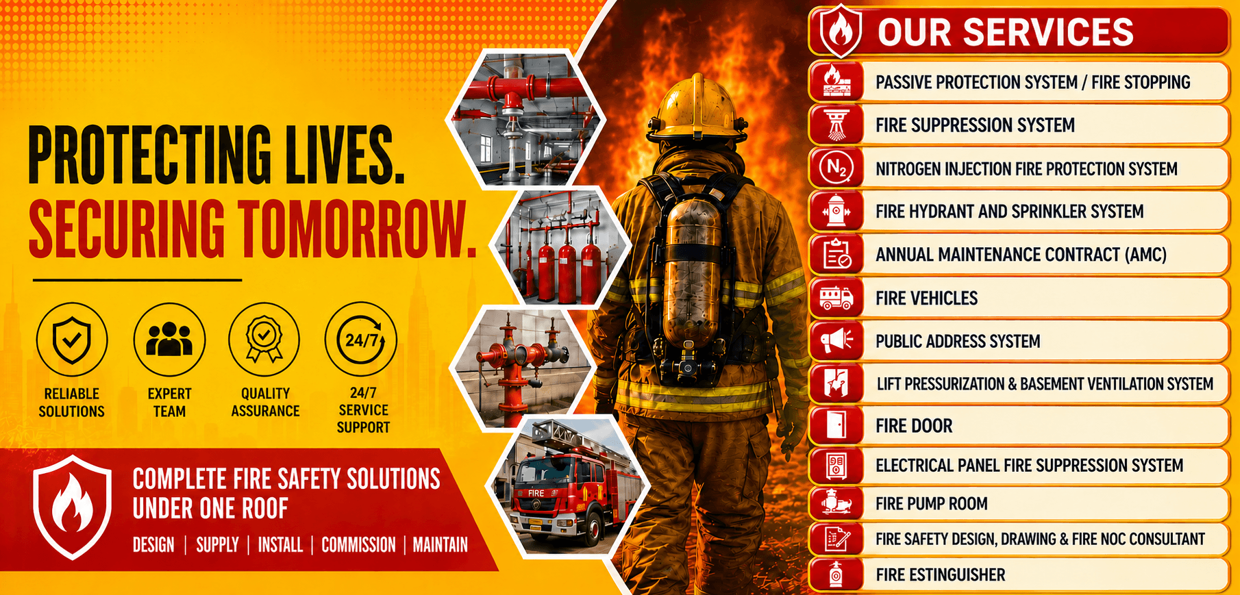 Achyuta Fire Safety Banner